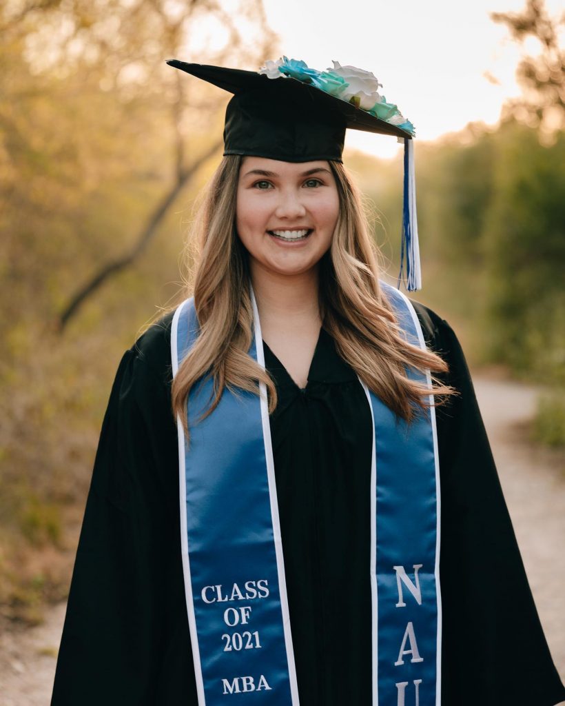 Ashley Salinas Alumni Spotlight - Ashley earned her Master of Business Administration (MBA) from National American University. She is looking to get her Doctor of 188app_188-| (EdD).